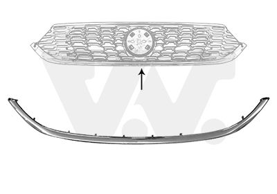 BAGUETTE CALANDRE CHROME                             
